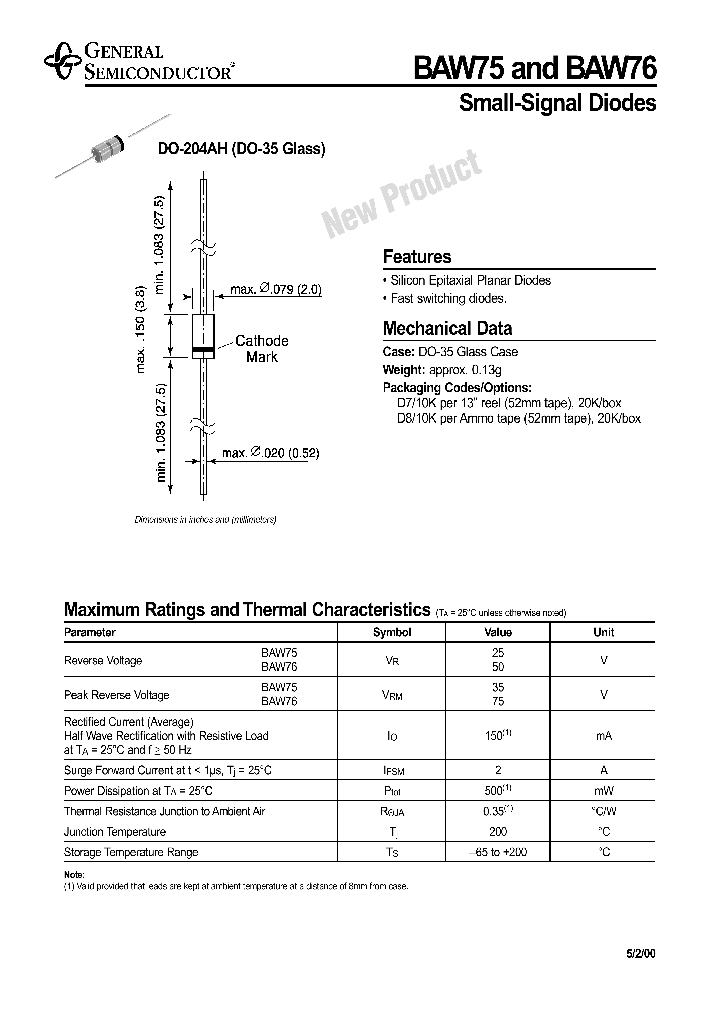 BAW76_1217624.PDF Datasheet