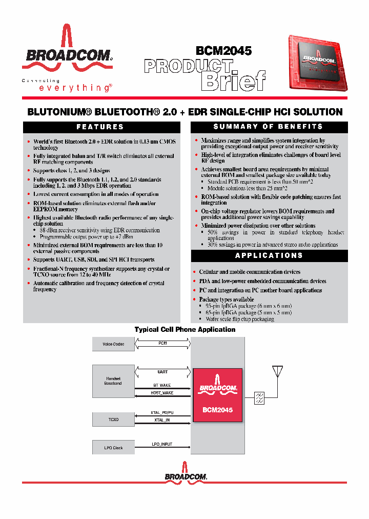 BCM2045_1089761.PDF Datasheet