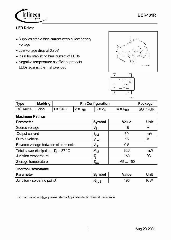 BCR401_1026547.PDF Datasheet