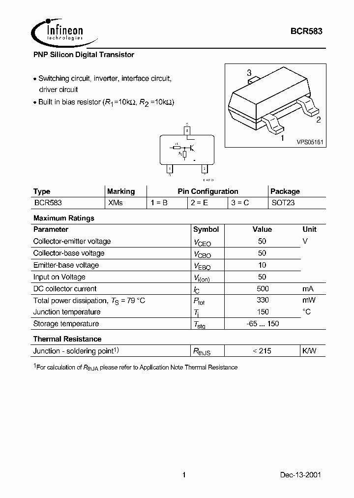 BCR583_1218396.PDF Datasheet