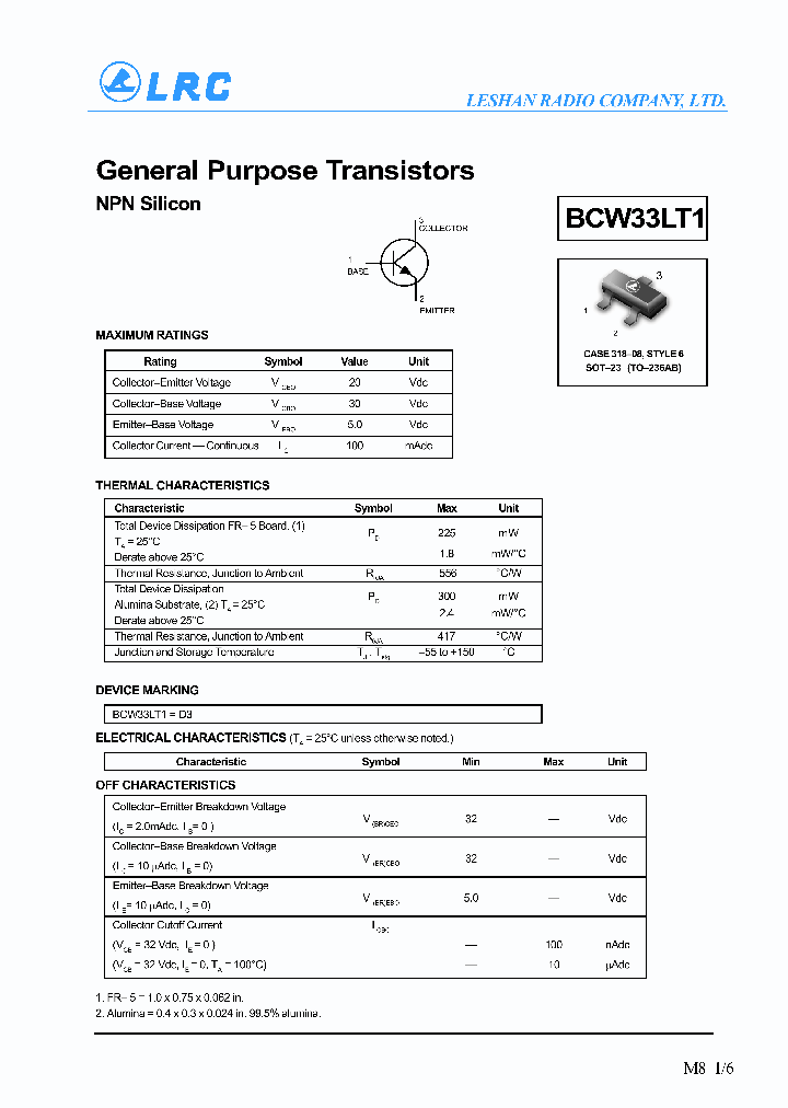 BCW33LT1_1218459.PDF Datasheet