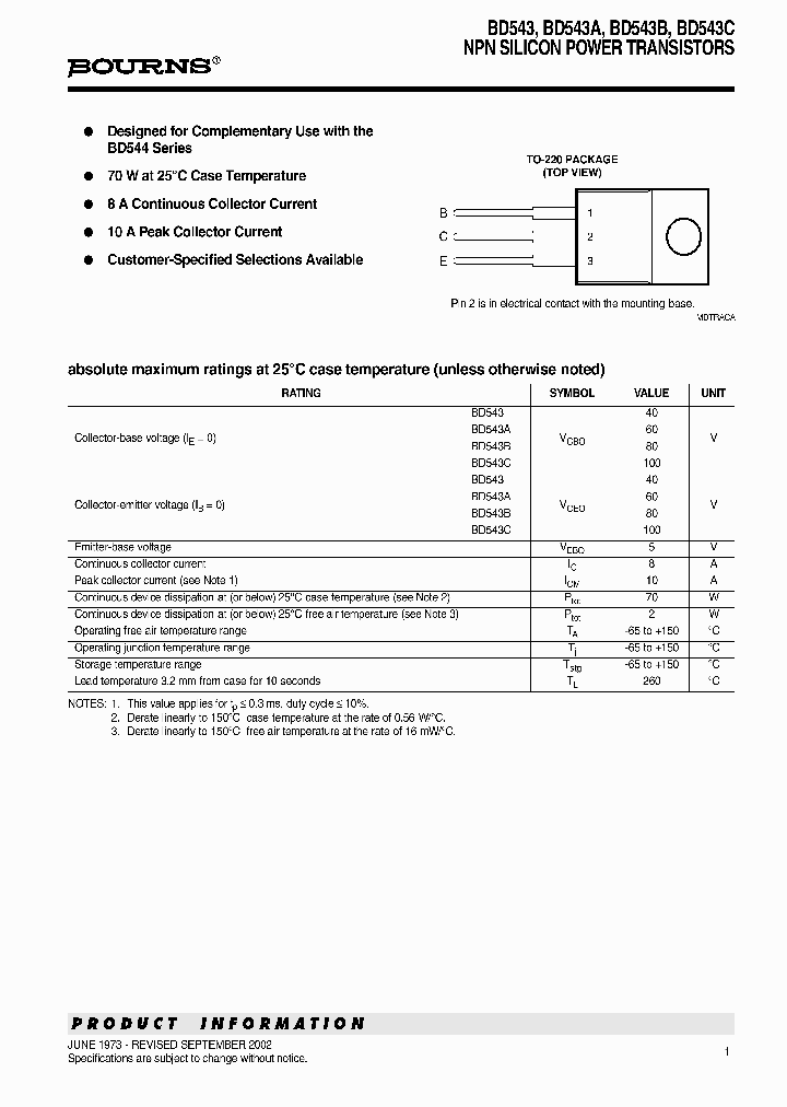BD543_1104977.PDF Datasheet