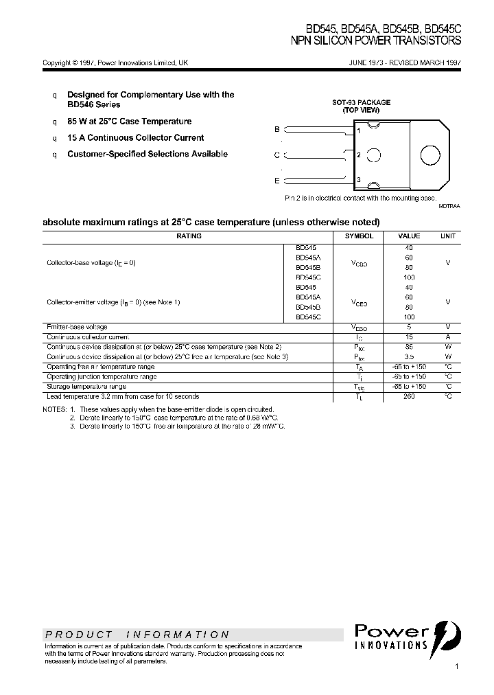 BD545_1104997.PDF Datasheet