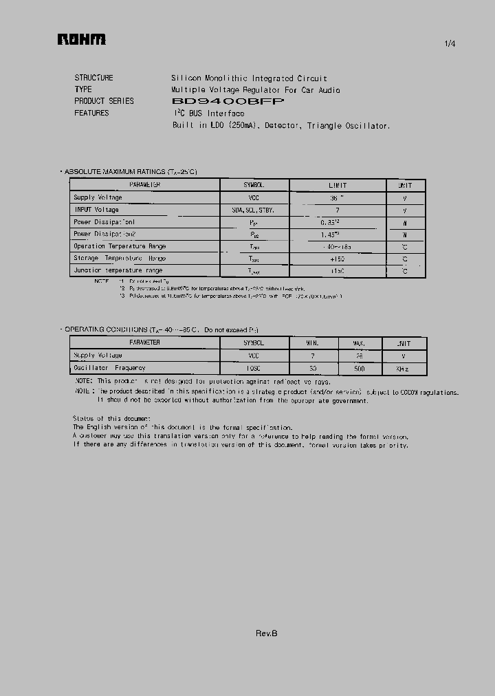 BD9400BFP_1160419.PDF Datasheet