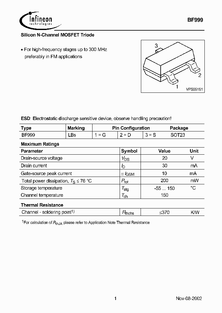 BF999_1219132.PDF Datasheet