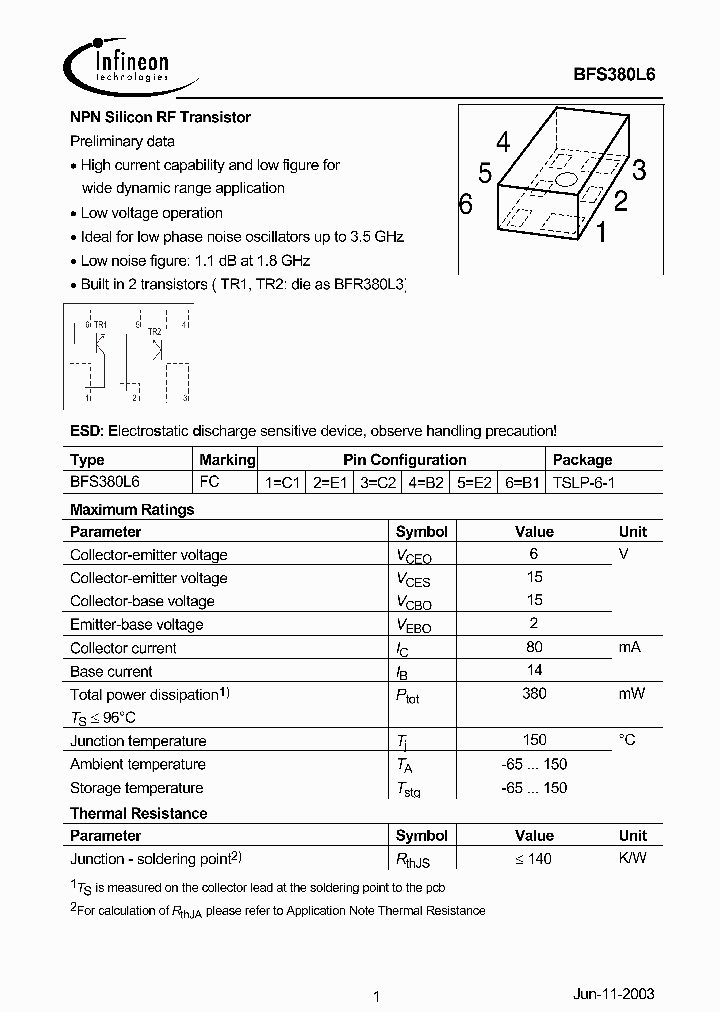 BFS380L6_1219281.PDF Datasheet
