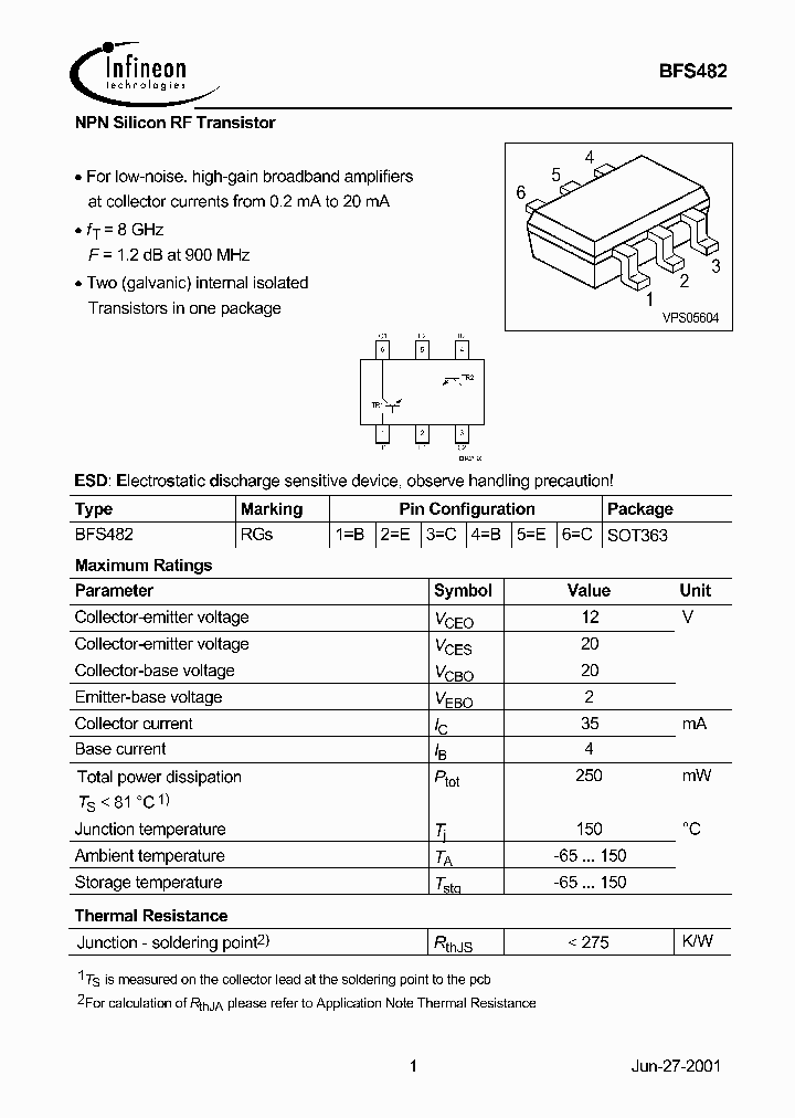 BFS482_1160467.PDF Datasheet