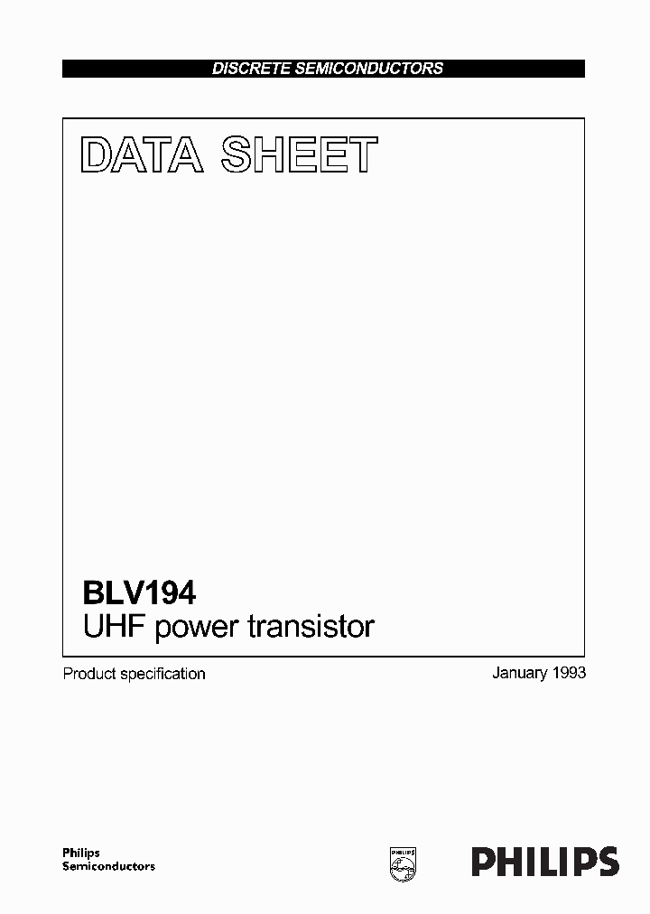 BLV194_1067188.PDF Datasheet