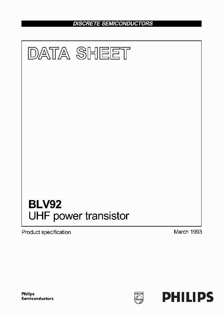 BLV92_1067195.PDF Datasheet