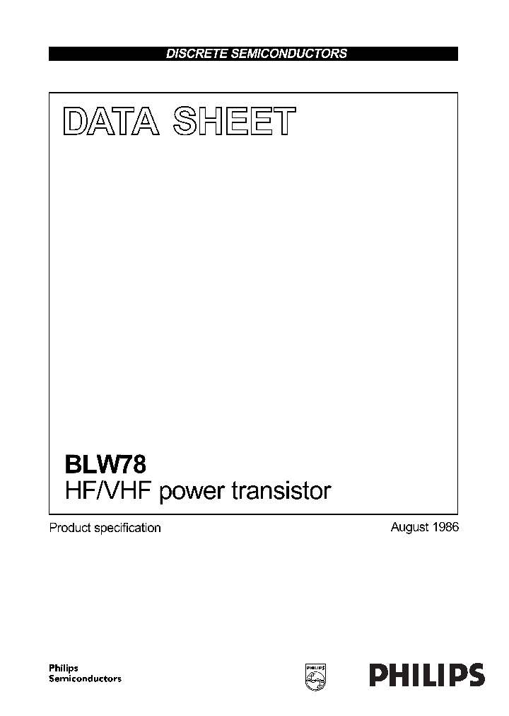 BLW78_1161064.PDF Datasheet