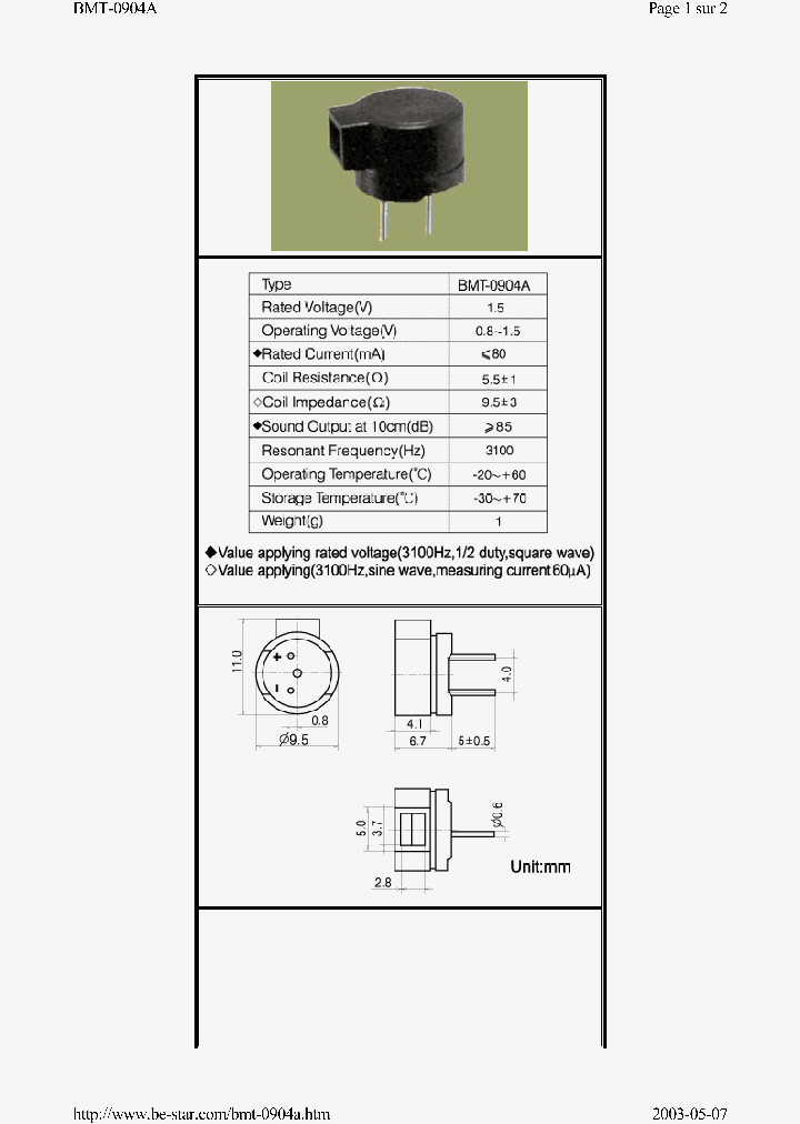 BMT-0904A_1166079.PDF Datasheet