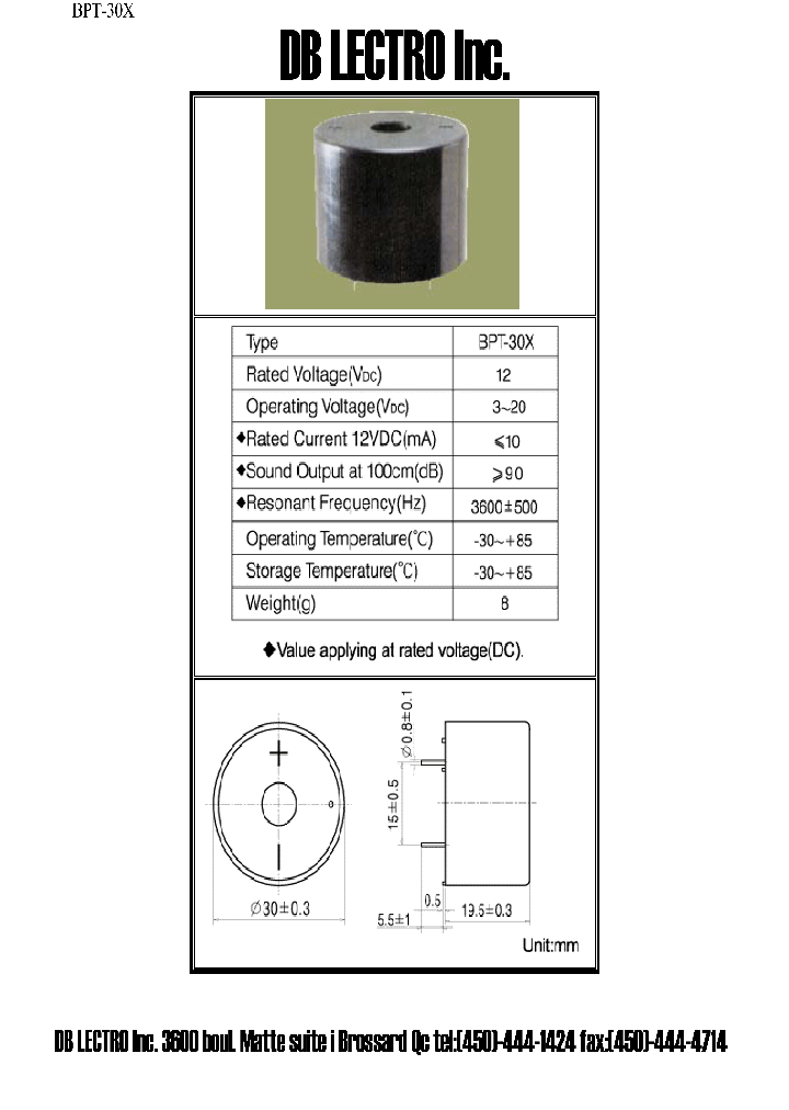 BPT-30X_1166094.PDF Datasheet