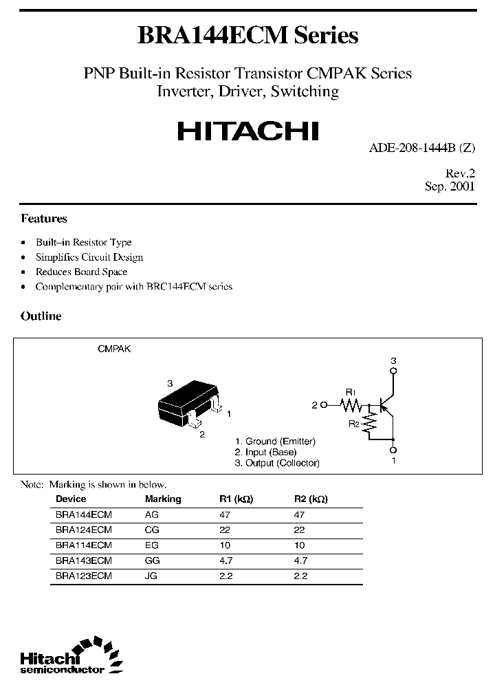 BRA144ECM_1220399.PDF Datasheet