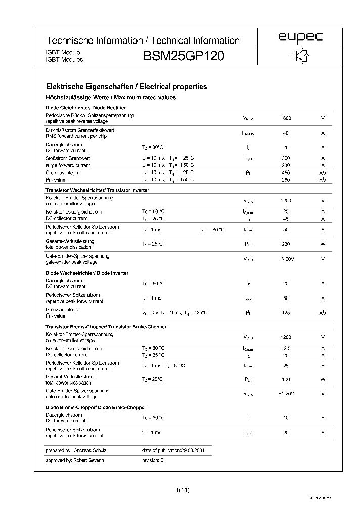BSM25GP120_1011059.PDF Datasheet