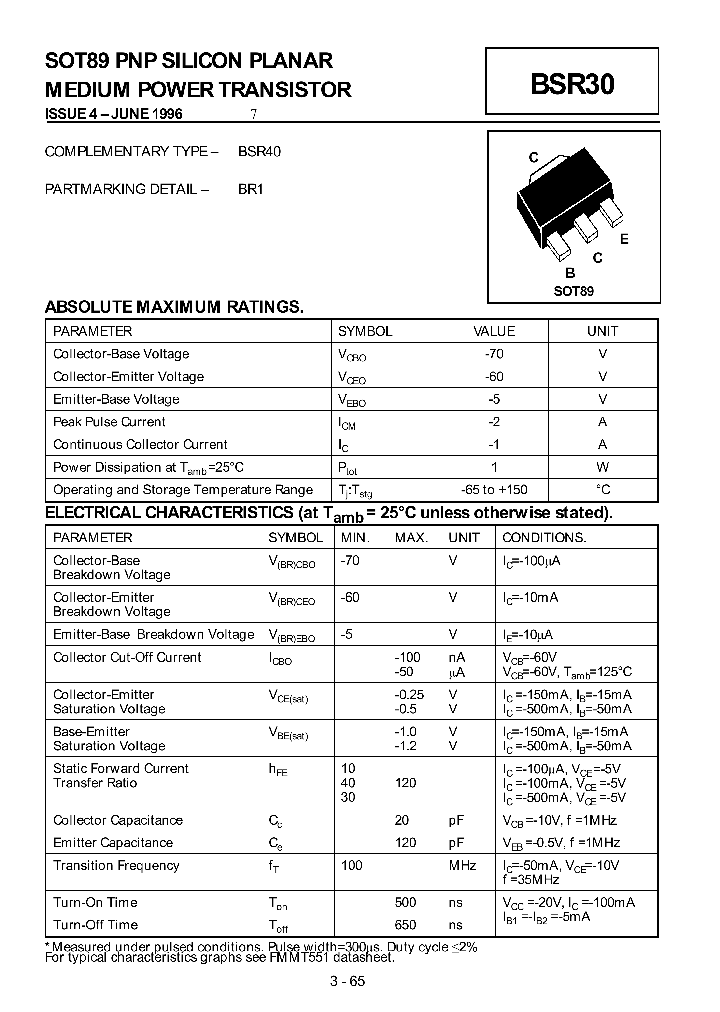 BSR30_1049595.PDF Datasheet
