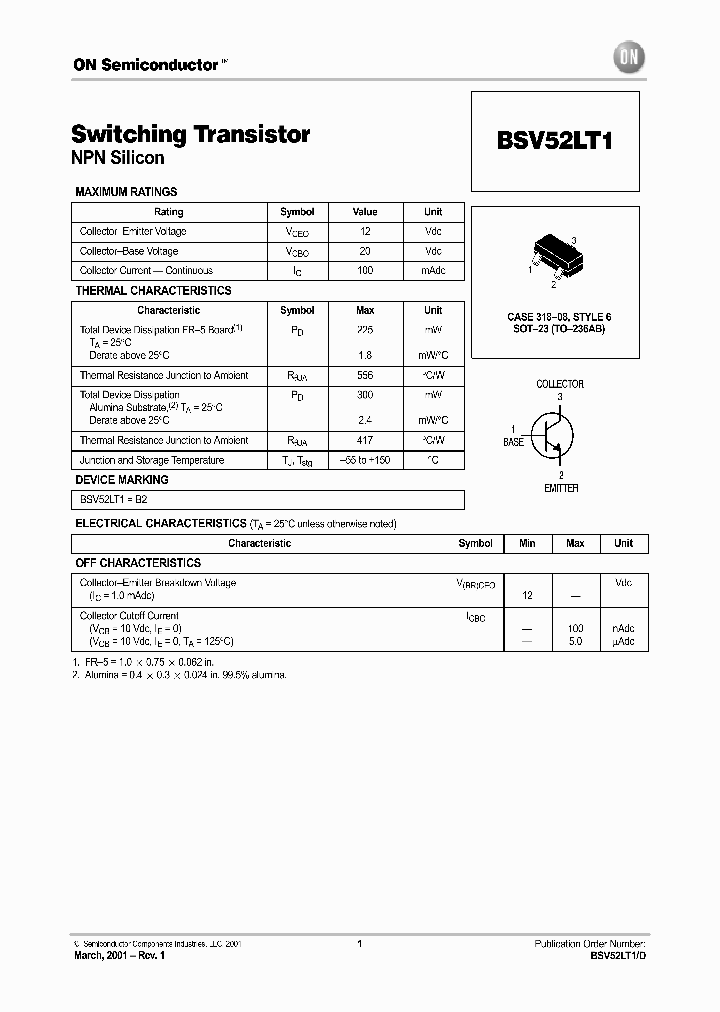 BSV52LT1_1025865.PDF Datasheet