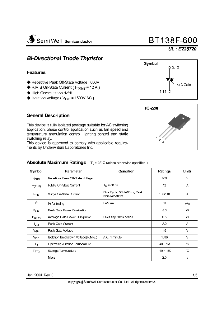 BT138F-600_1220956.PDF Datasheet