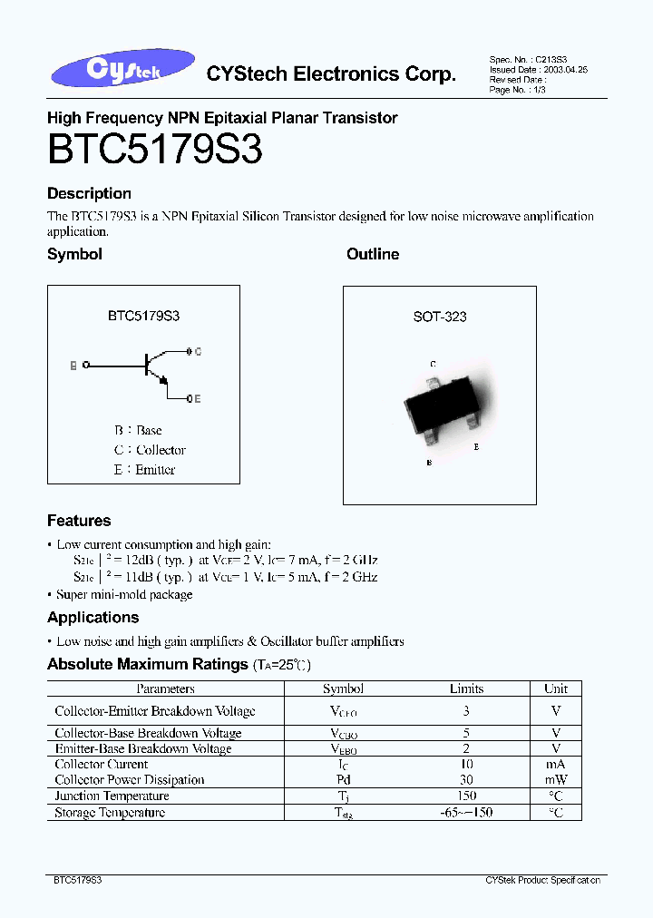 BTC5179S3_1221203.PDF Datasheet