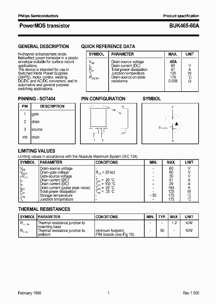 BUK465-60A_1060524.PDF Datasheet
