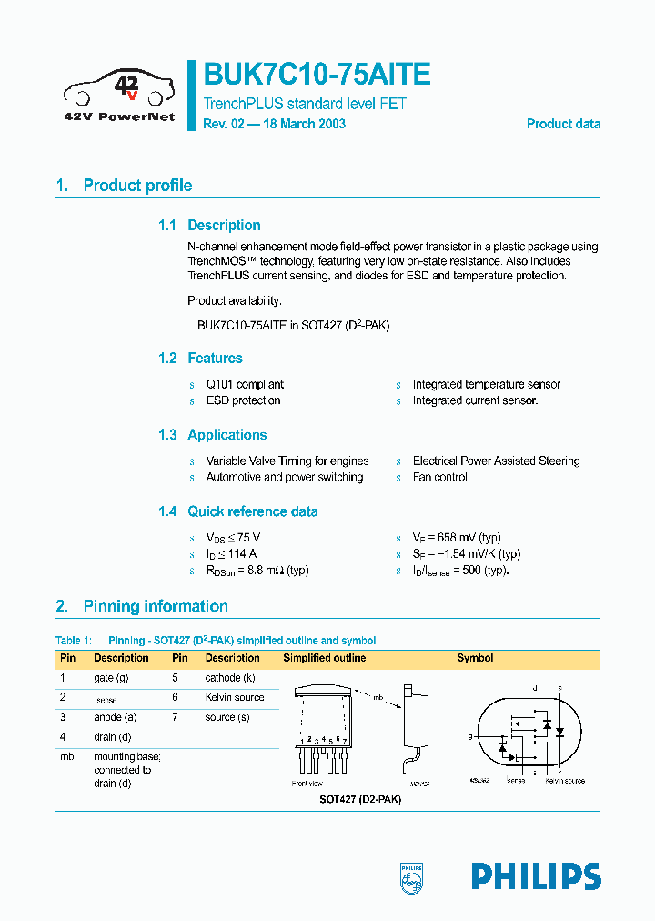 BUK7C10-75AITE_1222002.PDF Datasheet