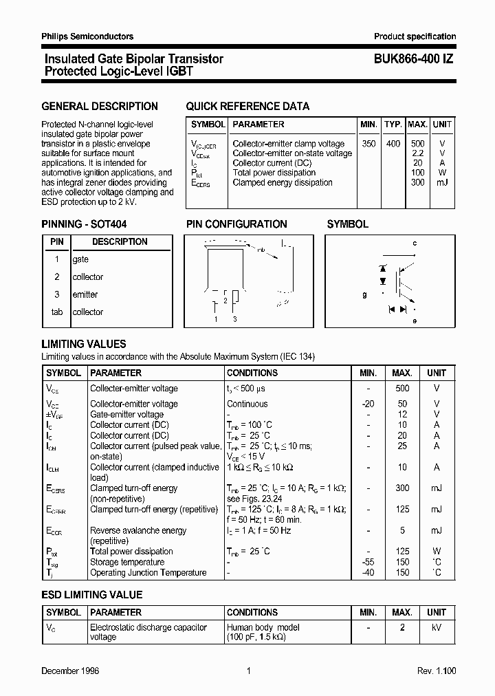 BUK866-400IZ_1145560.PDF Datasheet