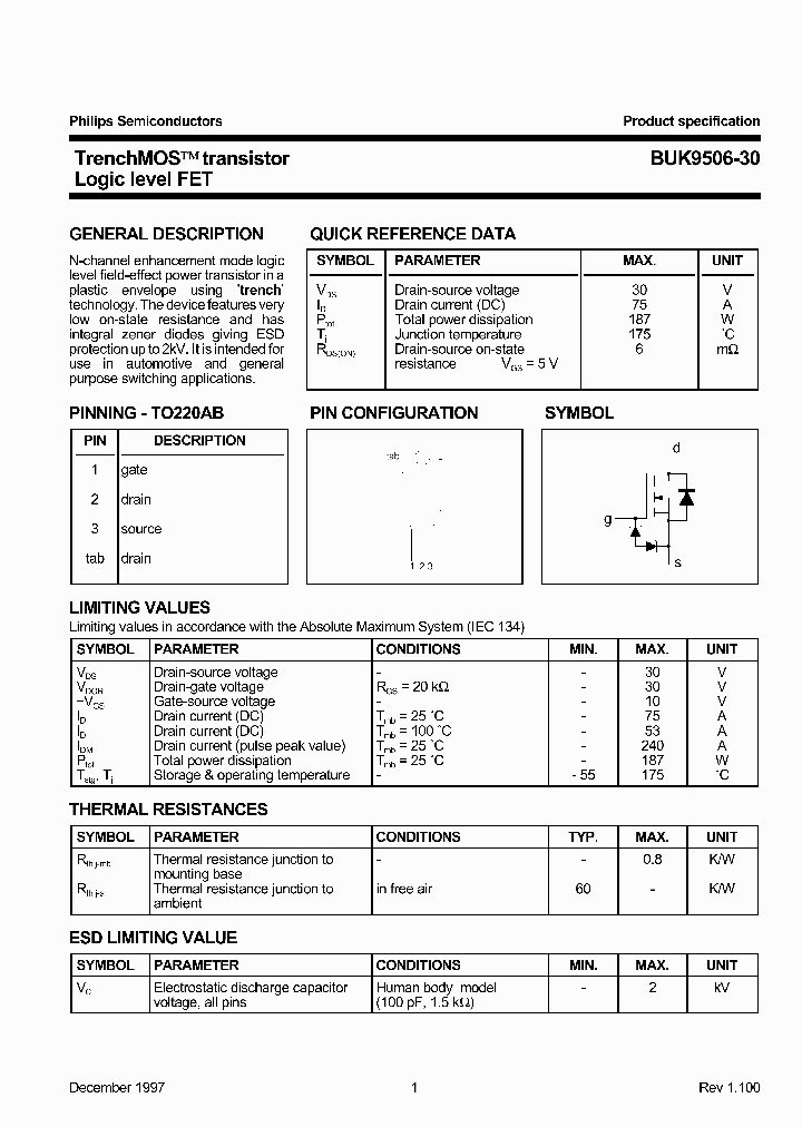 BUK9506-30_1222029.PDF Datasheet