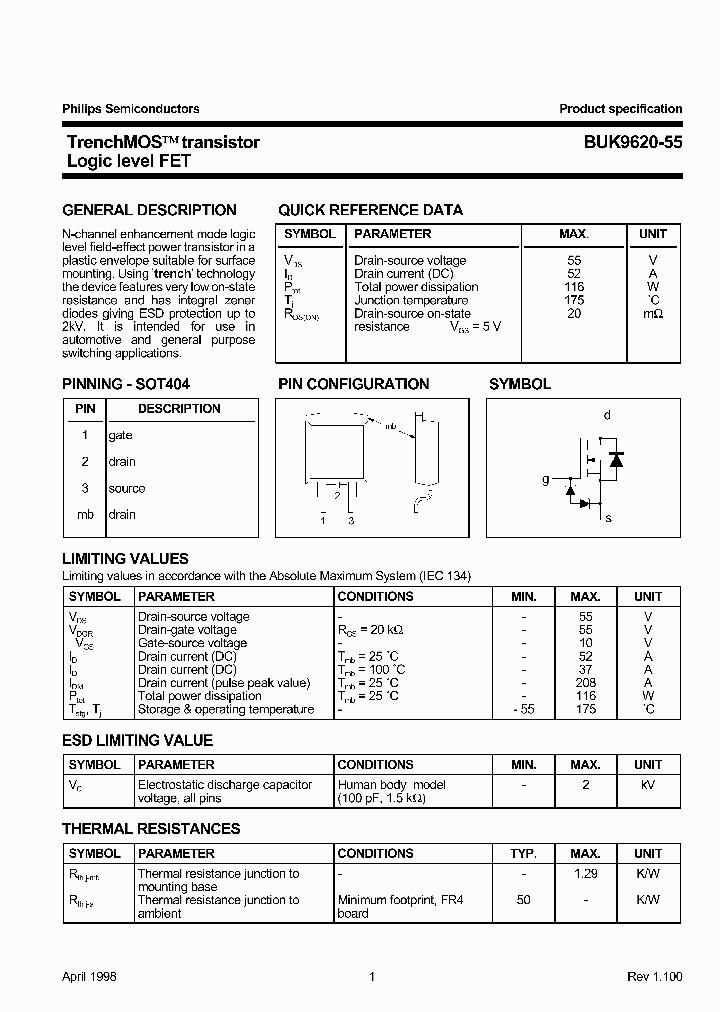BUK9620-55_1222068.PDF Datasheet