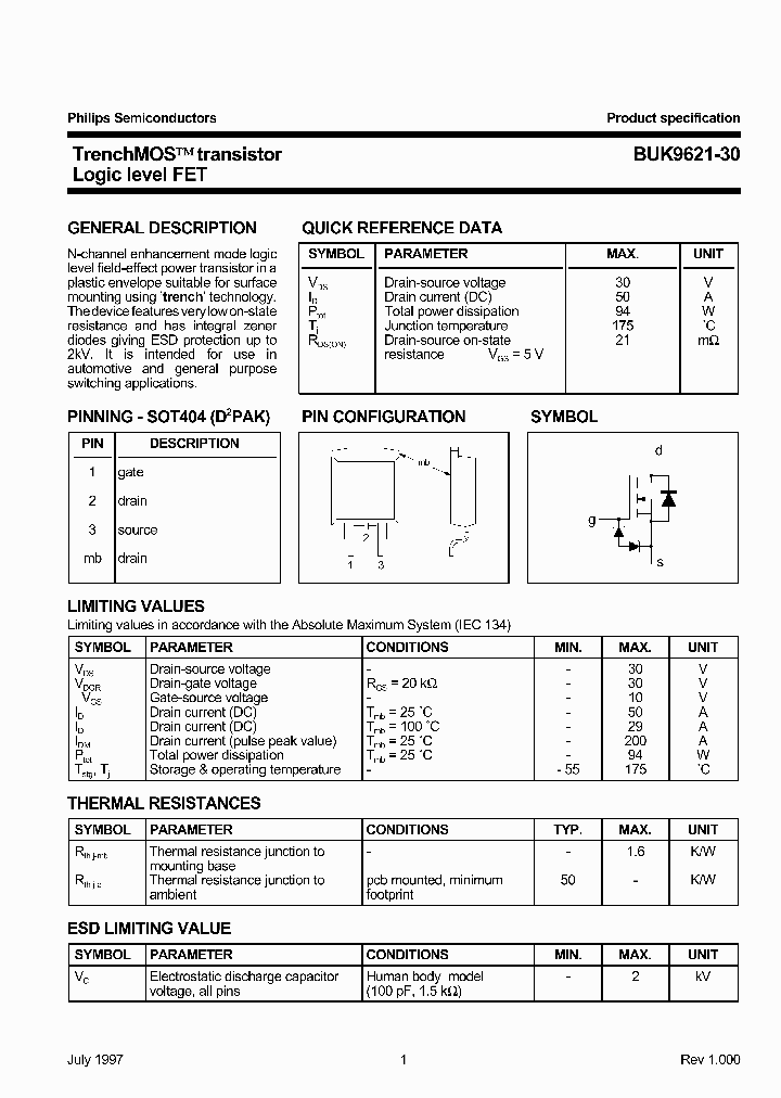 BUK9621-30_1222070.PDF Datasheet