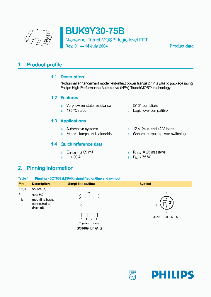BUK9Y30-75B_1222103.PDF Datasheet