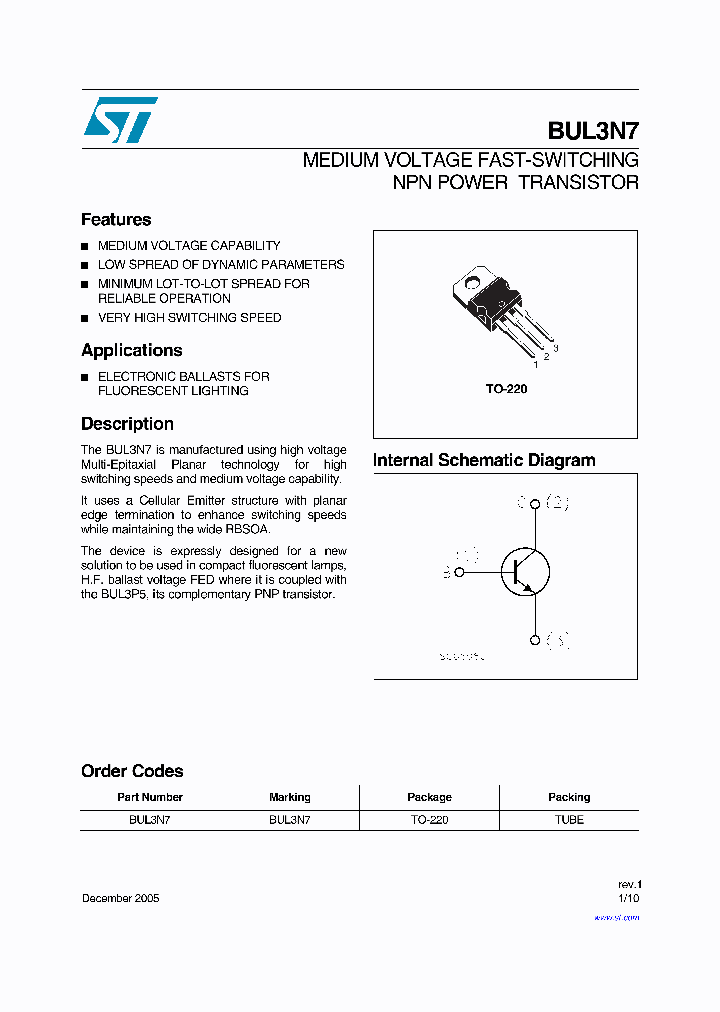 BUL3N7_1222133.PDF Datasheet