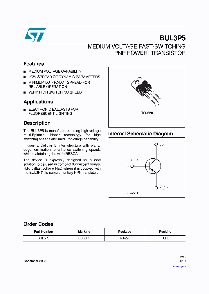 BUL3P5_1222134.PDF Datasheet