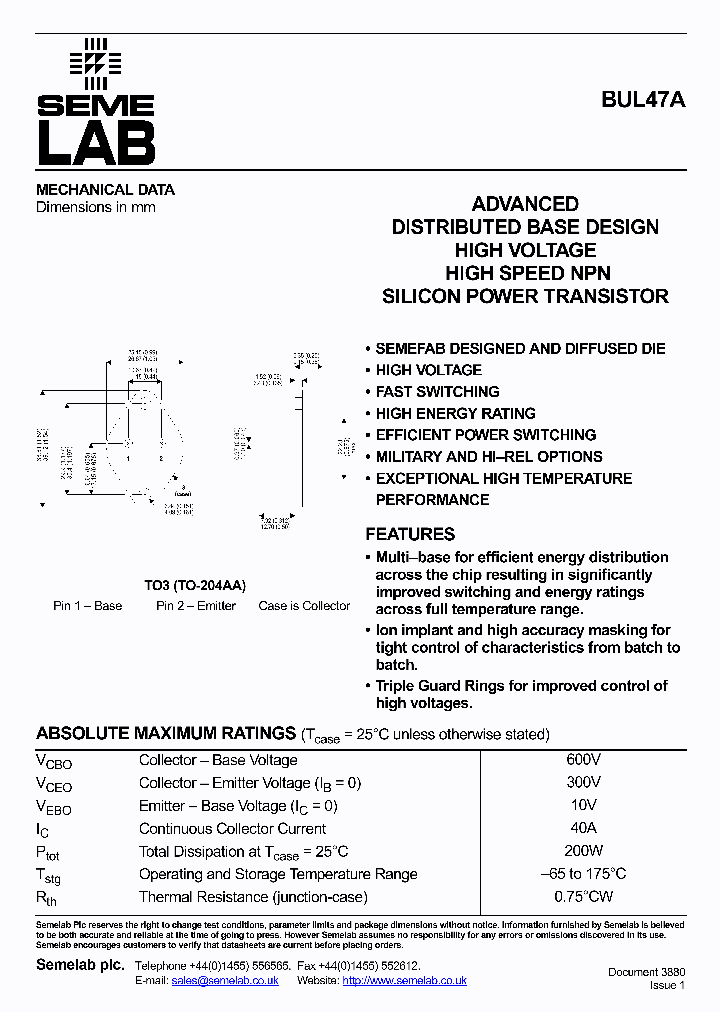 BUL47A_1222145.PDF Datasheet