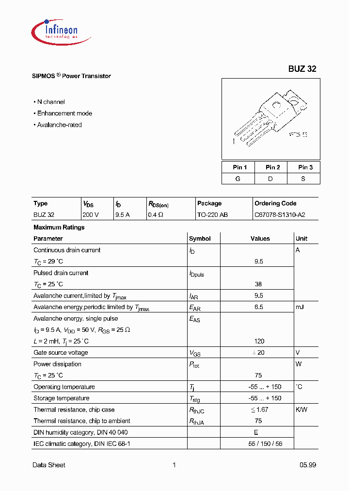 BUZ32_1222398.PDF Datasheet