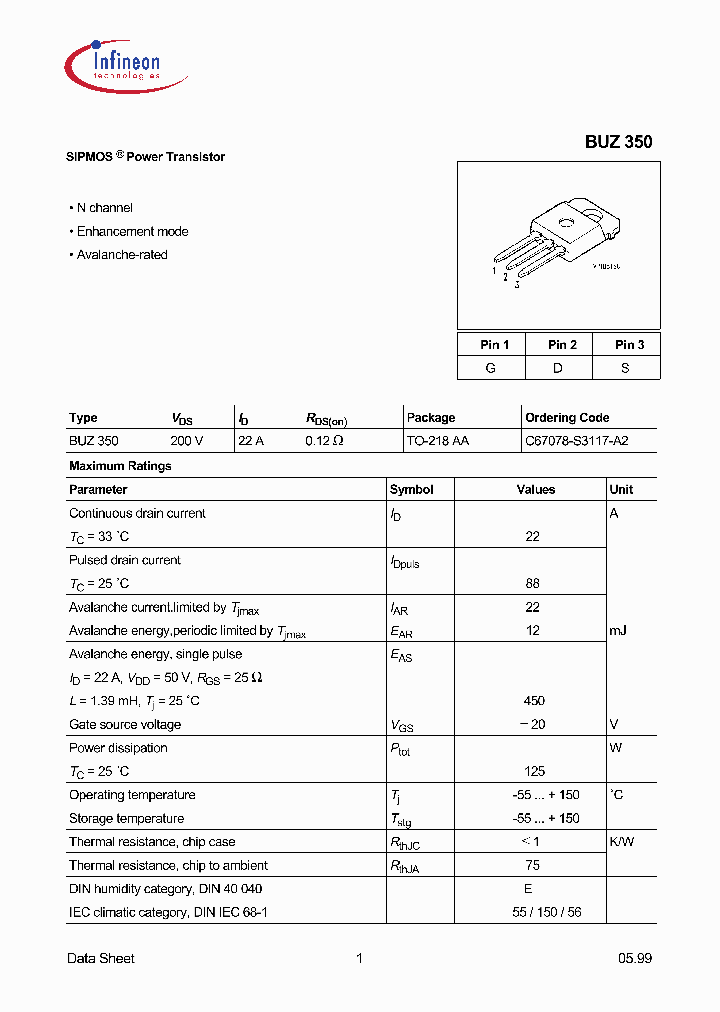 BUZ350_1222406.PDF Datasheet
