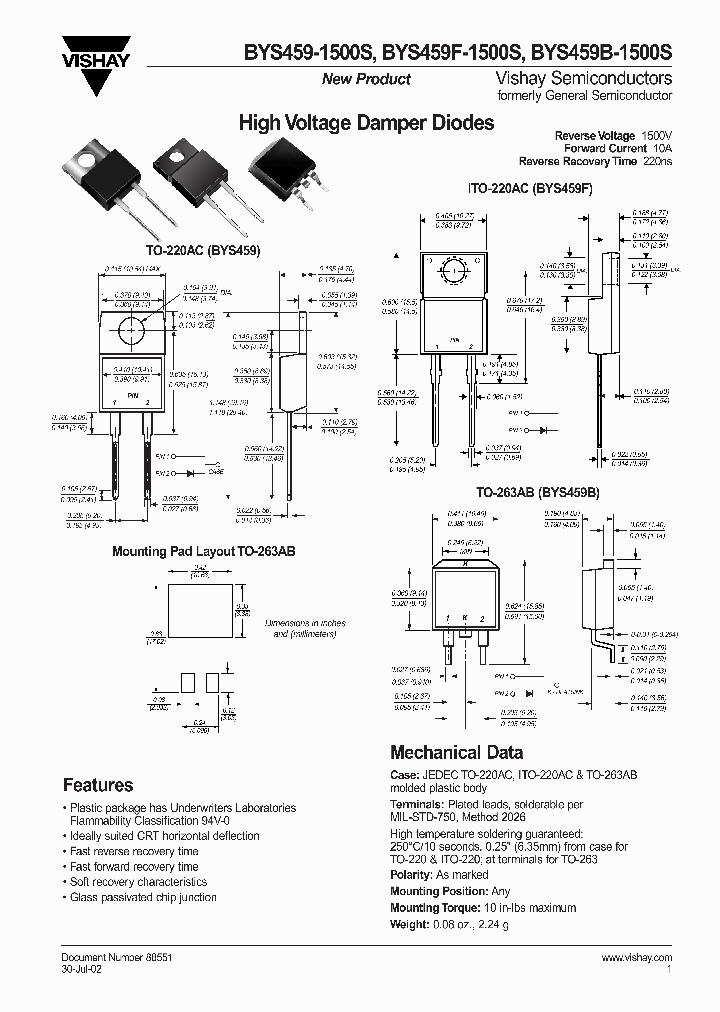 BYS459B-1500S_1222671.PDF Datasheet