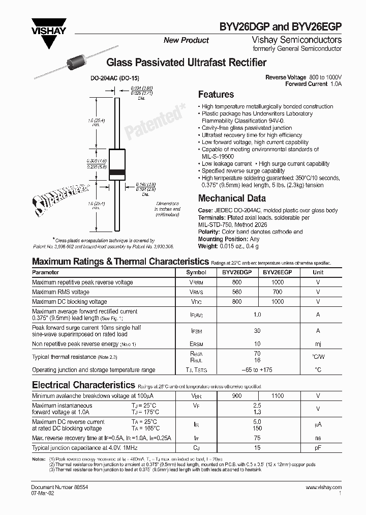 BYV26EGP_1222727.PDF Datasheet