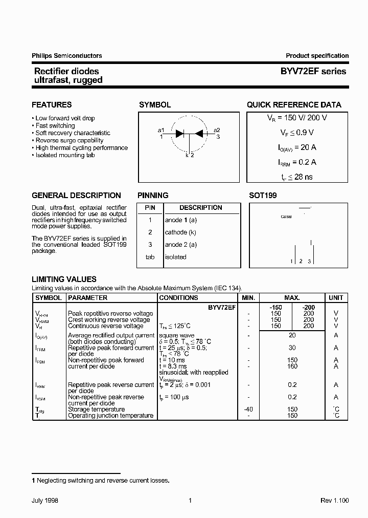 BYV72EF_1129968.PDF Datasheet