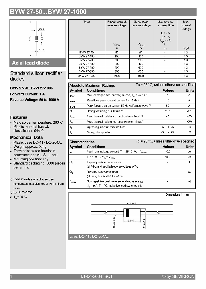 BYW27-800_1222777.PDF Datasheet