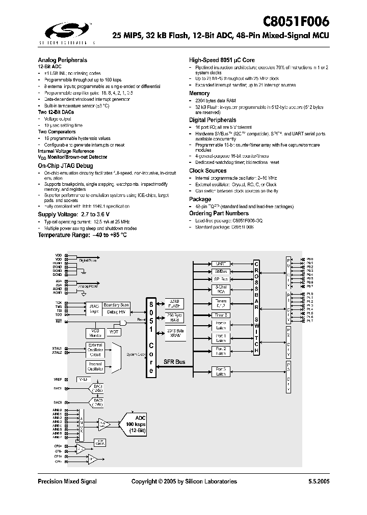 C8051F006_1110400.PDF Datasheet