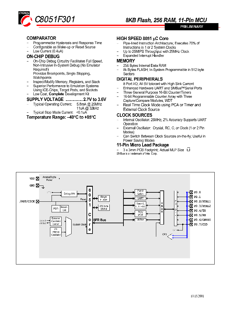 C8051F301_1153422.PDF Datasheet