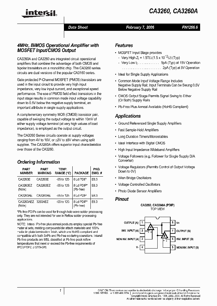 CA3260EZ_859059.PDF Datasheet