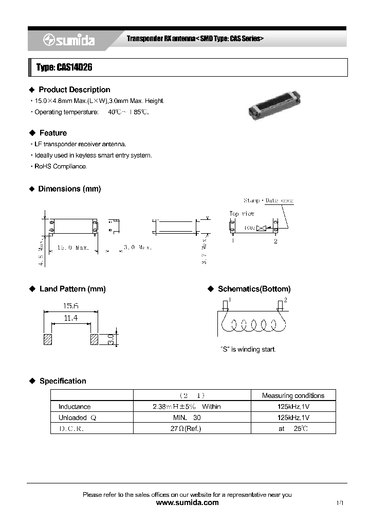 CAS14D26_1081930.PDF Datasheet