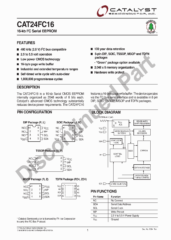 CAT24FC16RITE13_1118171.PDF Datasheet
