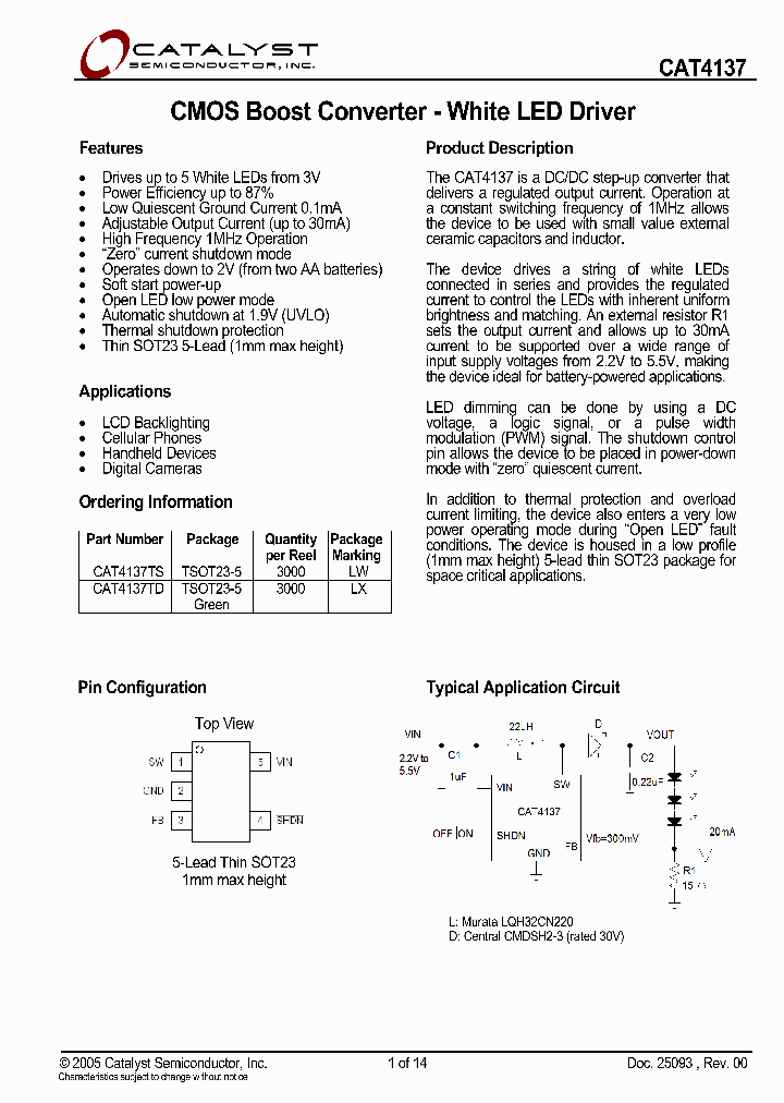 CAT4137TD_1121159.PDF Datasheet