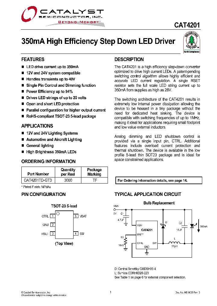 CAT4201_1180557.PDF Datasheet
