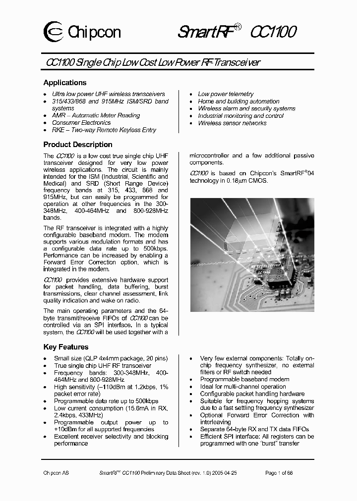 CC1100_1184751.PDF Datasheet