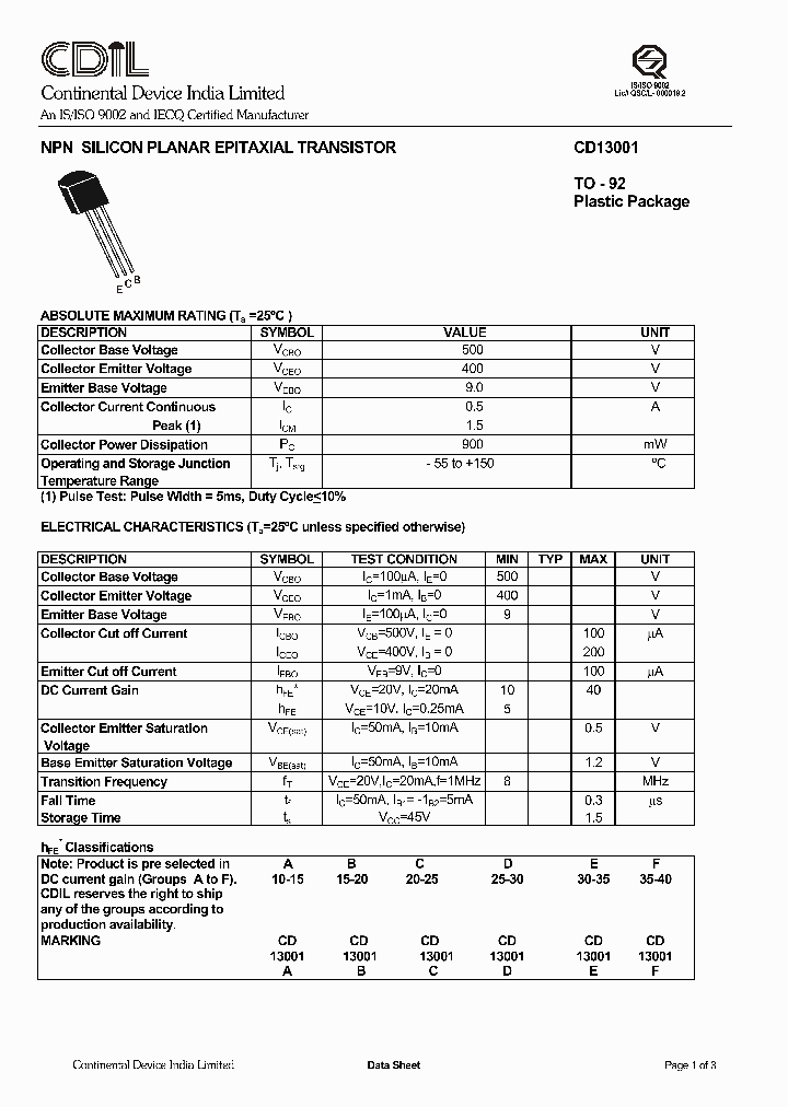CD13001_1087645.PDF Datasheet