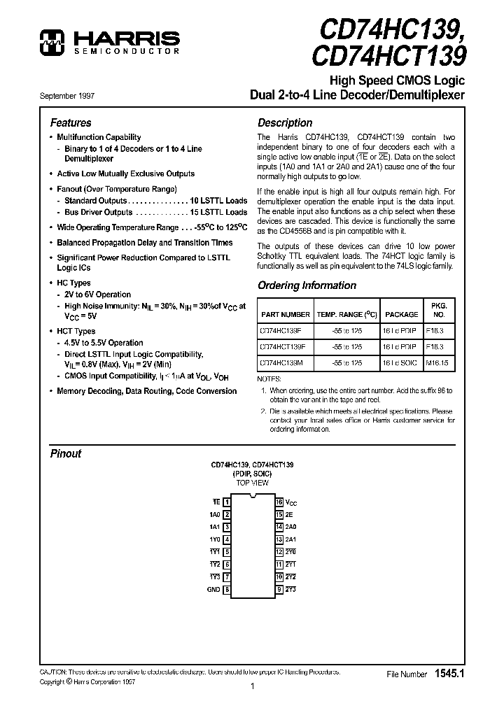 CD74HCT139E_1224914.PDF Datasheet