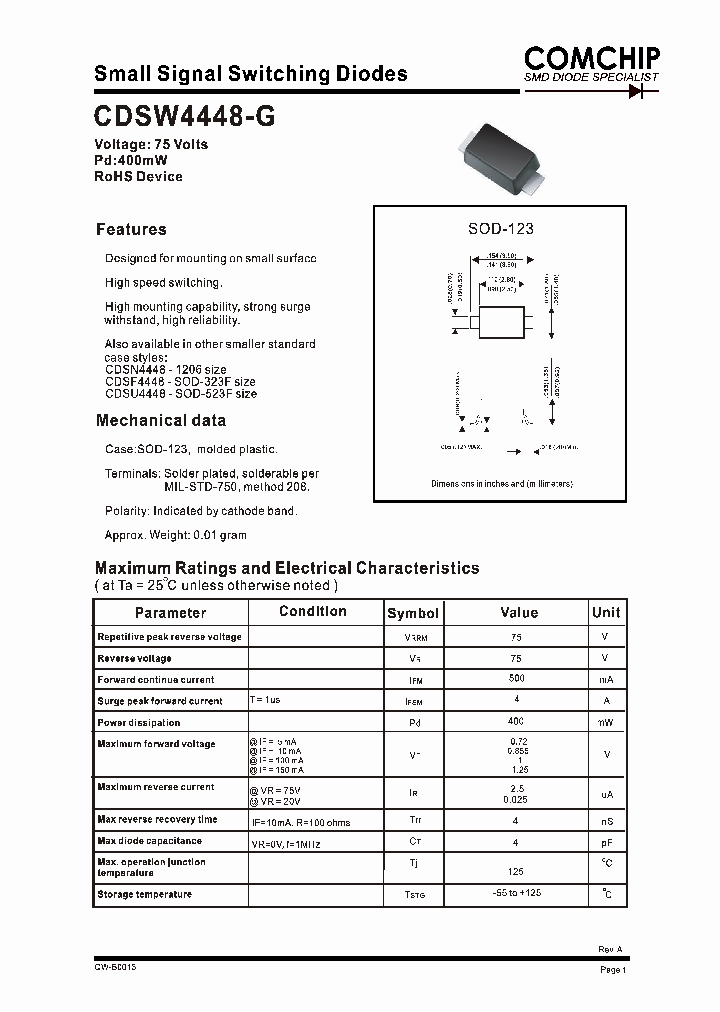 CDSW4448-G_1126841.PDF Datasheet