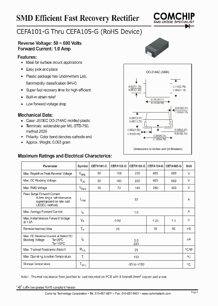 CEFA105-G_1225698.PDF Datasheet